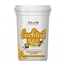 OLLIN Cocktail BAR Крем-кондиционер для волос "Медовый коктейль" гладкость и эластичность волос 500мл